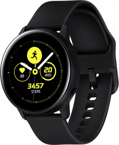 Умные часы Samsung Galaxy Watch Active (черный сатин) (SM-R500)