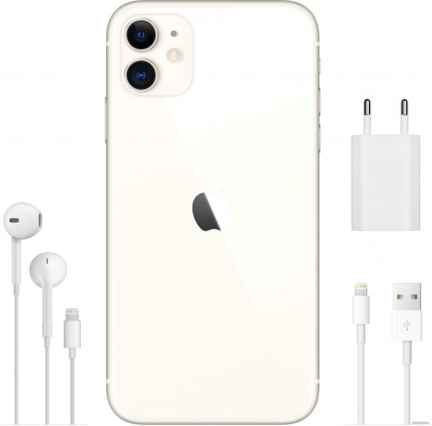 Смартфон Apple iPhone 11 64GB (белый) Смартфон Apple iPhone 11 64GB (белый)