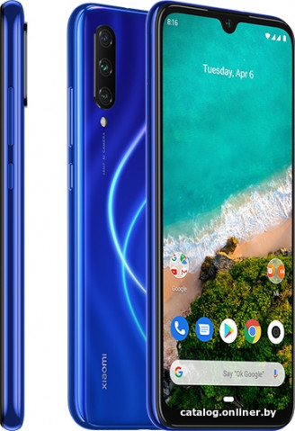 Смартфон Xiaomi Mi A3 4GB/128GB (синий) Смартфон Xiaomi Mi A3 4GB/128GB (синий)