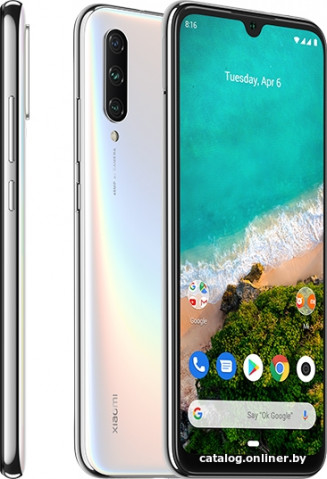 Смартфон Xiaomi Mi A3 4GB/64GB (белый)