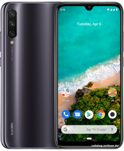 Смартфон Xiaomi Mi A3 4GB/64GB (серый)