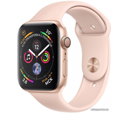 Умные часы Apple Watch Series 4 44 мм (алюминий золотистый/розовый песок)