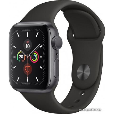 Умные часы Apple Watch Series 5 40 мм (алюминий серый космос/черный спортивный)