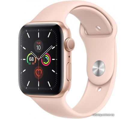 Умные часы Apple Watch Series 5 44 мм (алюминий золотистый/розовый песок)